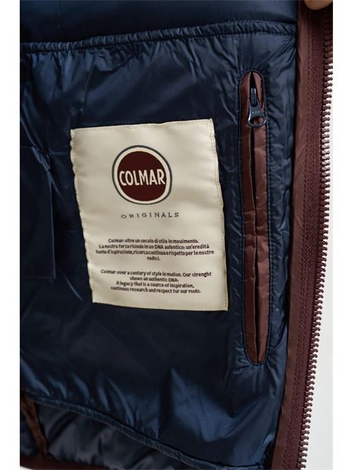 quilted jkt with hooded with natural down COLMAR ORIGINAL | 12000007 3JQ257
